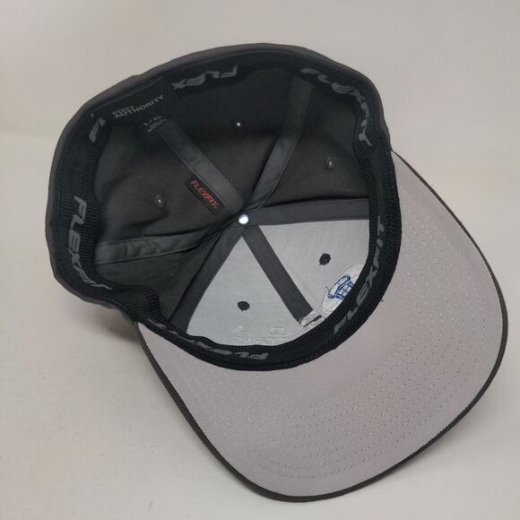 D&A Electric Fitted Hat Gray L/XL Embroidered Flexi Fit 6 Panel Port Authority - Picture 6 of 8